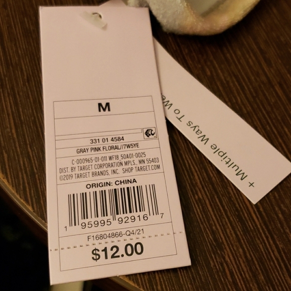 Wild Fable™ Floral Terry Halter-neck Tiny Tank Top Size M - Picture 8 of 9